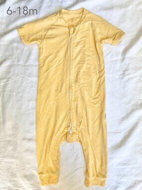 💙2/$25 Nest Designs 6-18 Months Baby 80cm Yellow Sunset Gold Sleep Suit Summer